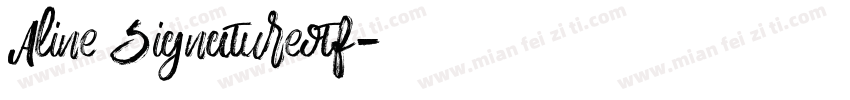 Aline Signatureotf字体转换